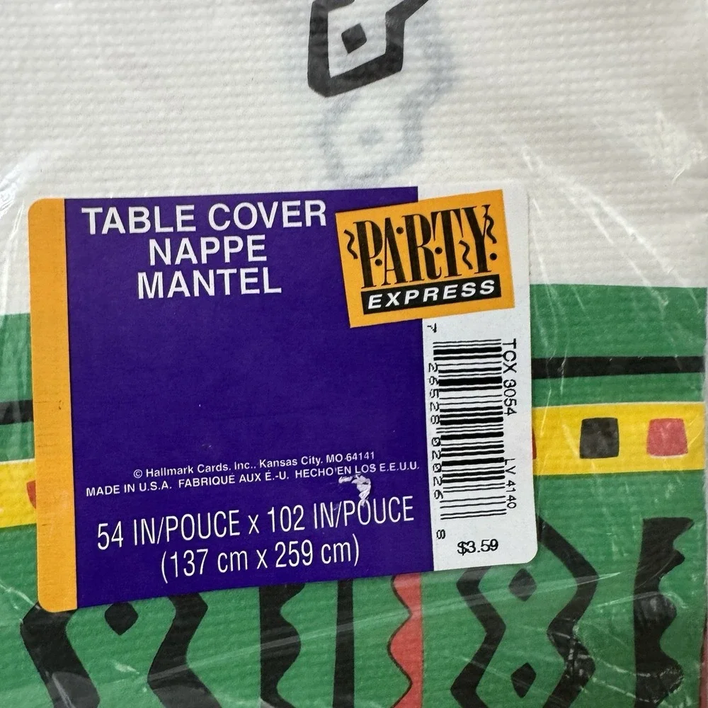 Hallmark Cards Inc. Party Express Harlem Textile Works Paper Table Cover African